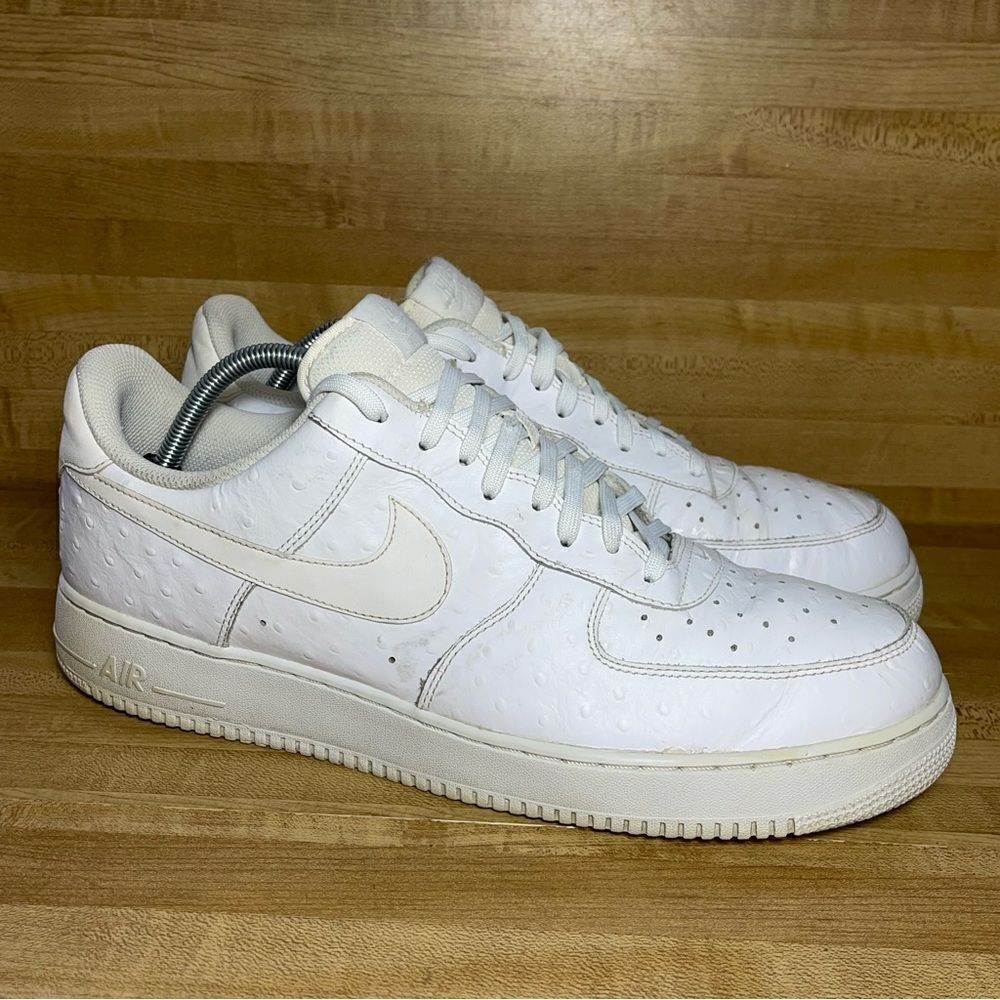 Nike Air Force 1 Low '07 LV8 Ostrich White Mens Shoes Size 14 718152-104 AF1